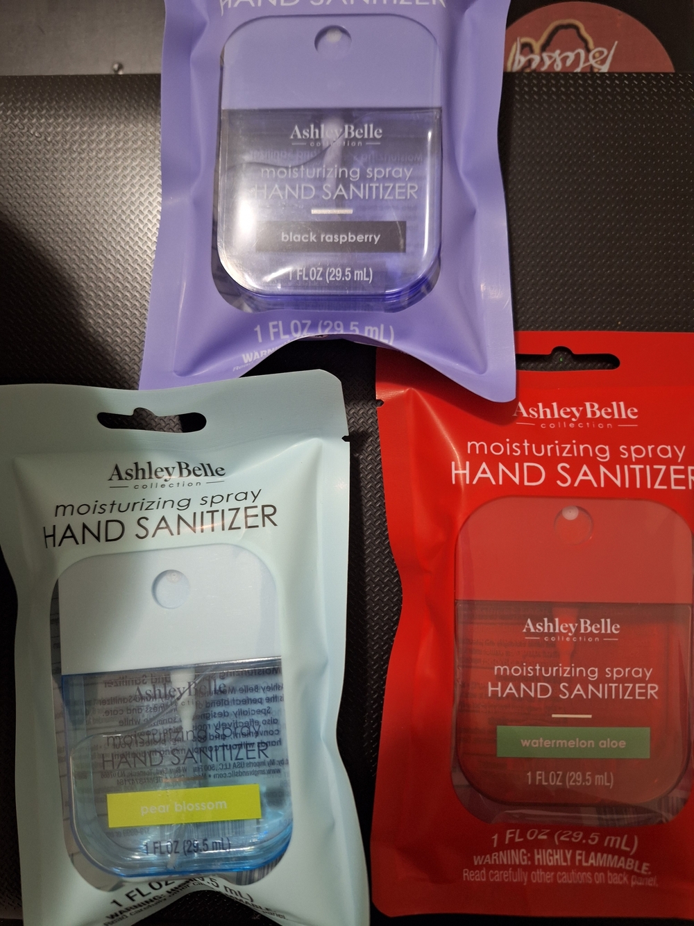 Moisturizing Spray Hand Sanitizer - Assorted Colors (Purple, Light Blue, Red)